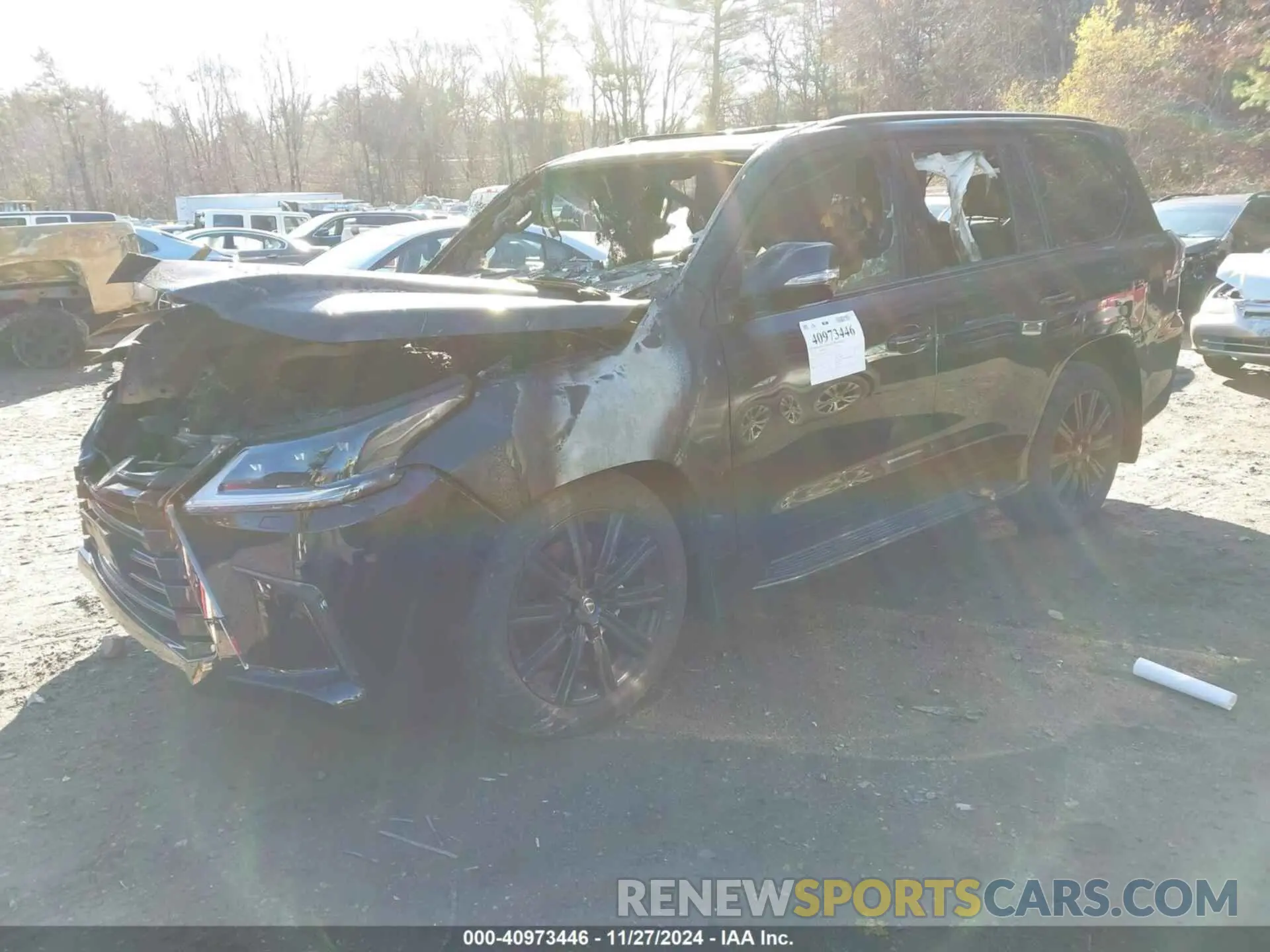 2 fotografías del automóvil dañado JTJDY7AX7M4333791 LEXUS LX 2021