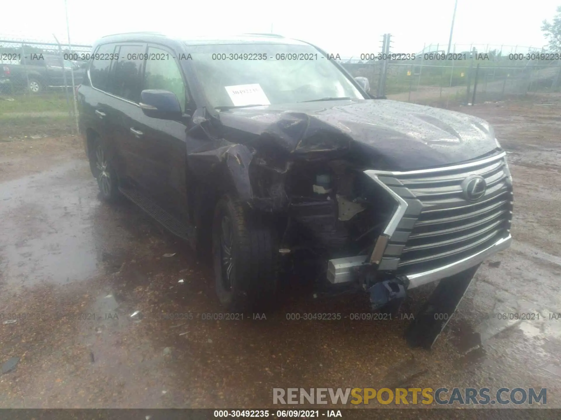 1 fotografías del automóvil dañado JTJFY7AX9M4339648 LEXUS LX 2021