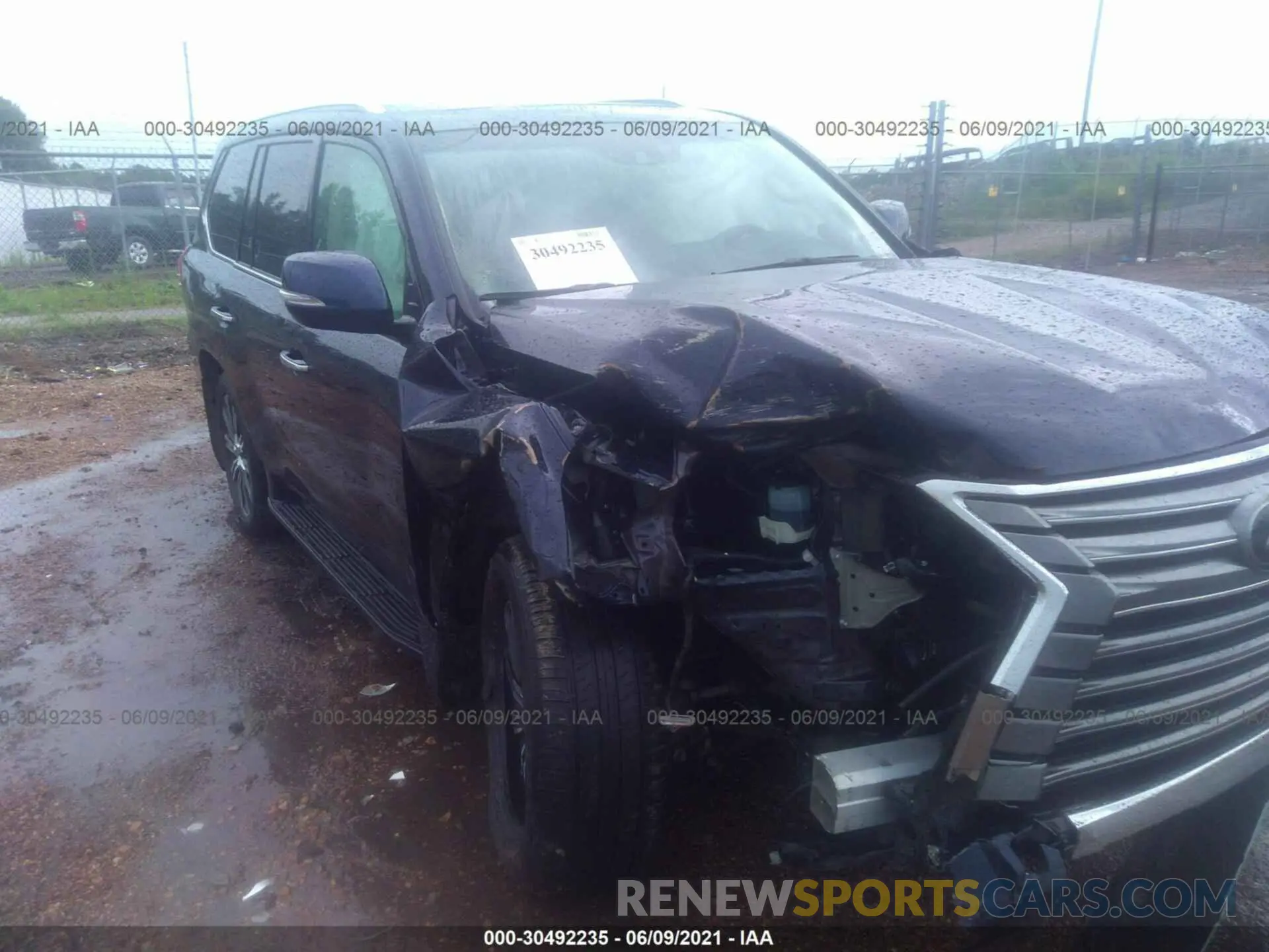 6 fotografías del automóvil dañado JTJFY7AX9M4339648 LEXUS LX 2021