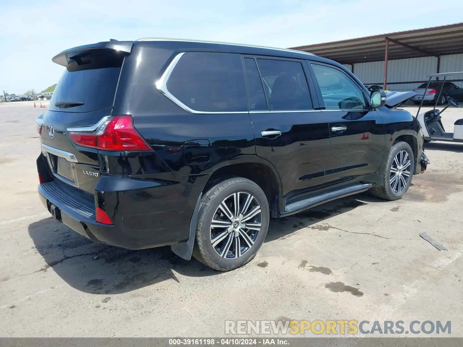 4 fotografías del automóvil dañado JTJDY7AXXM4338550 LEXUS LX 570 2021