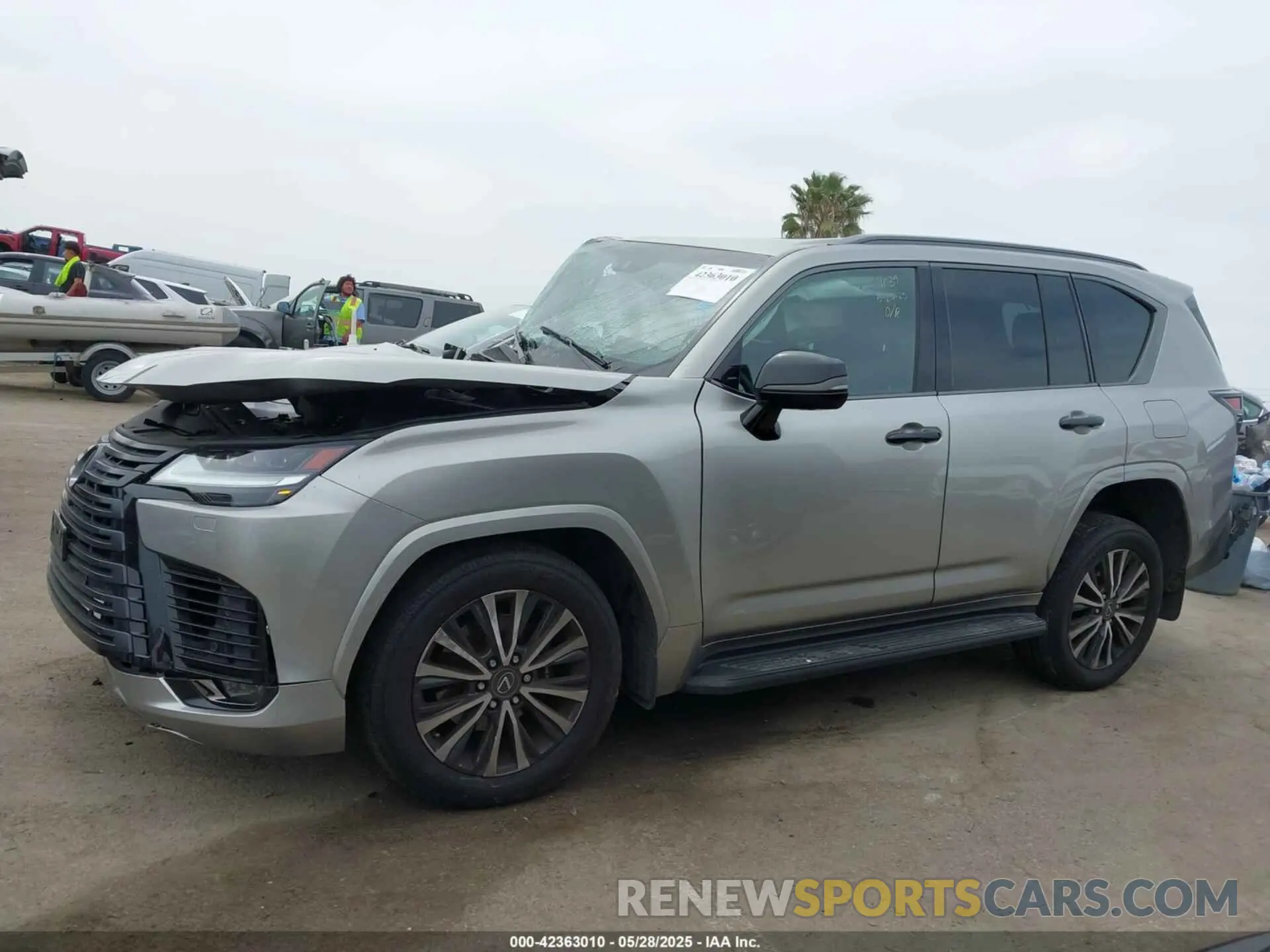 14 fotografías del automóvil dañado JTJAB7CX4N4000712 LEXUS LX 600 2022