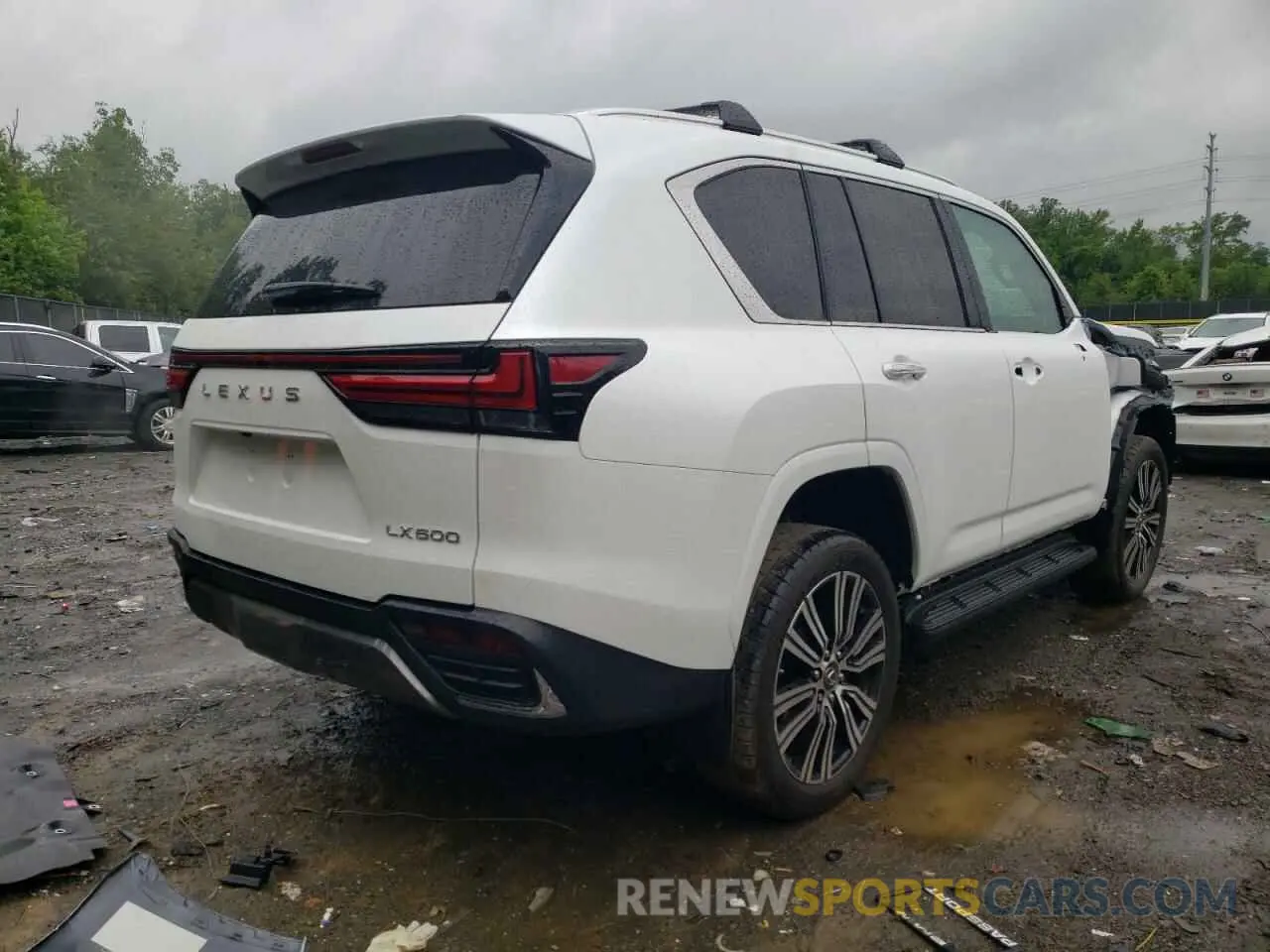 4 fotografías del automóvil dañado JTJGB7CXXN4003236 LEXUS LX 600 BAS 2022