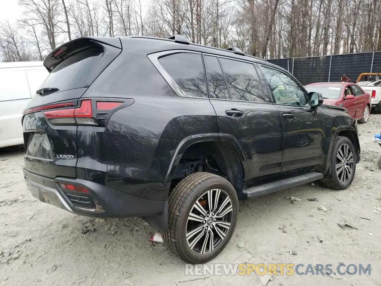 3 fotografías del automóvil dañado JTJGB7CX9P4029247 LEXUS LX 600 BAS 2023