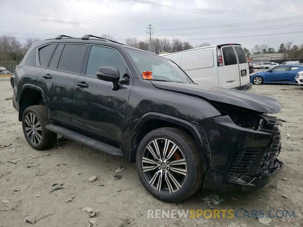 4 fotografías del automóvil dañado JTJGB7CX9P4029247 LEXUS LX 600 BAS 2023