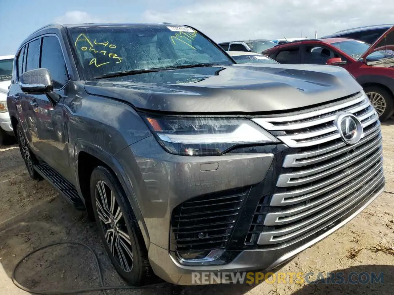 4 fotografías del automóvil dañado JTJGB7CX9P4029541 LEXUS LX 600 BAS 2023