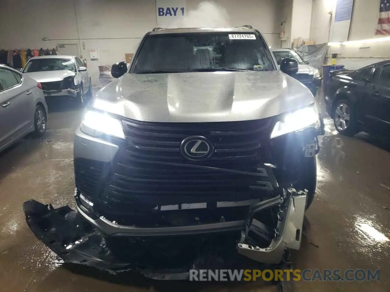 5 fotografías del automóvil dañado JTJGB7CX1R4064240 LEXUS LX 600 BAS 2024