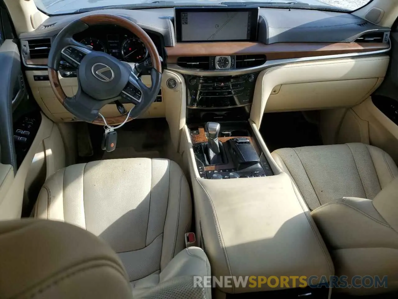 8 fotografías del automóvil dañado JTJHY7AX5K4286470 LEXUS LX570 2019