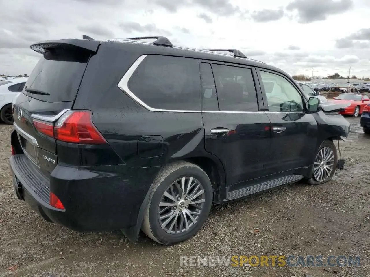 3 fotografías del automóvil dañado JTJDY7AX1L4313535 LEXUS LX570 2020