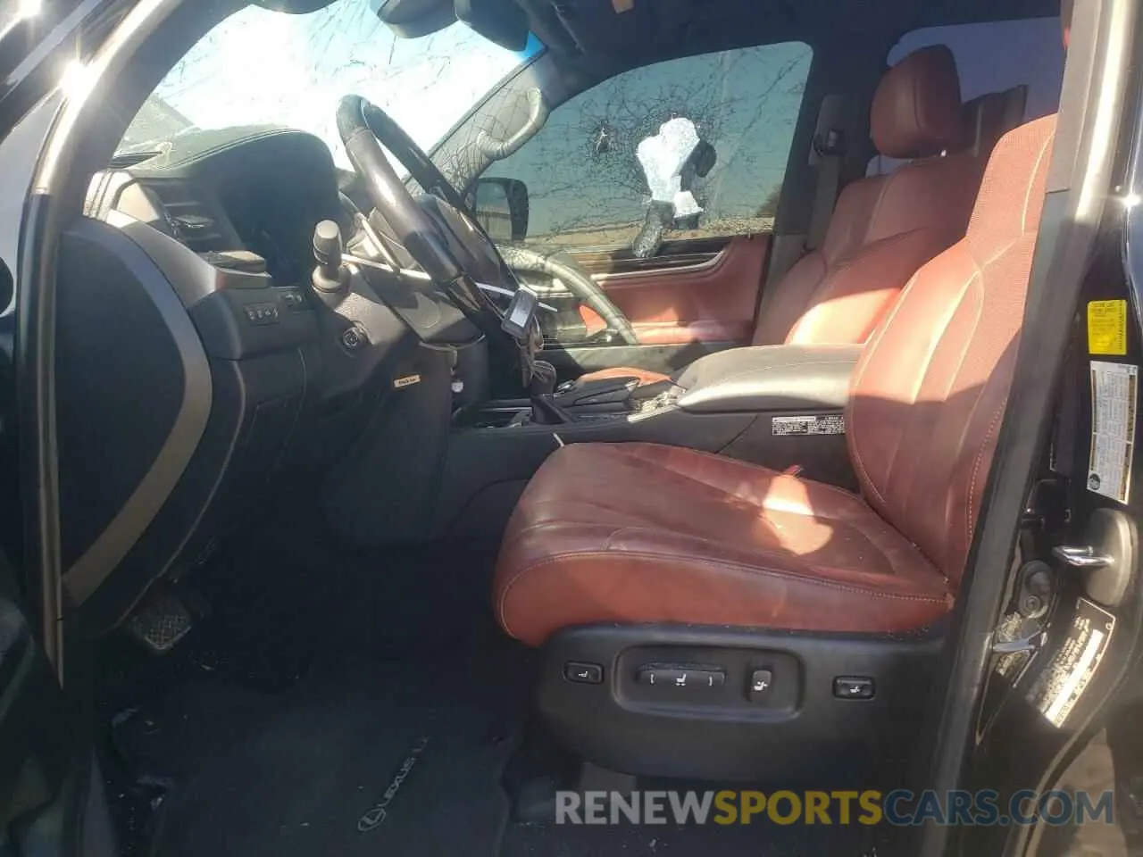 7 fotografías del automóvil dañado JTJDY7AX9L4332897 LEXUS LX570 2020