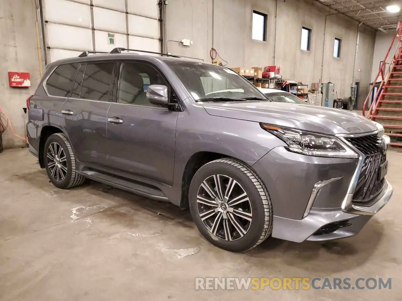 4 fotografías del automóvil dañado JTJDY7AXXL4328373 LEXUS LX570 2020