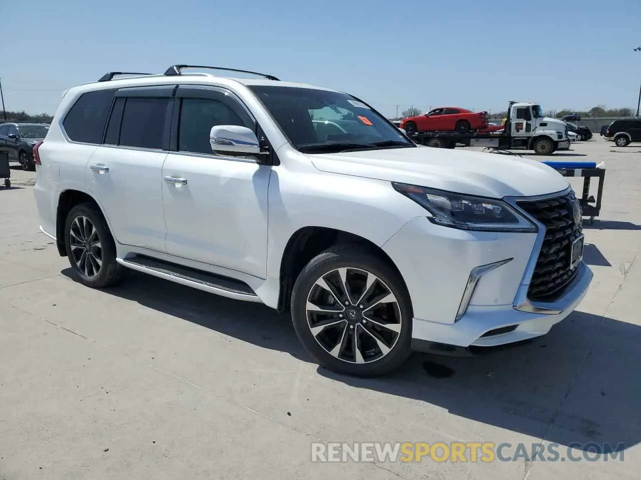 4 fotografías del automóvil dañado JTJDY7AX6M4344040 LEXUS LX570 2021