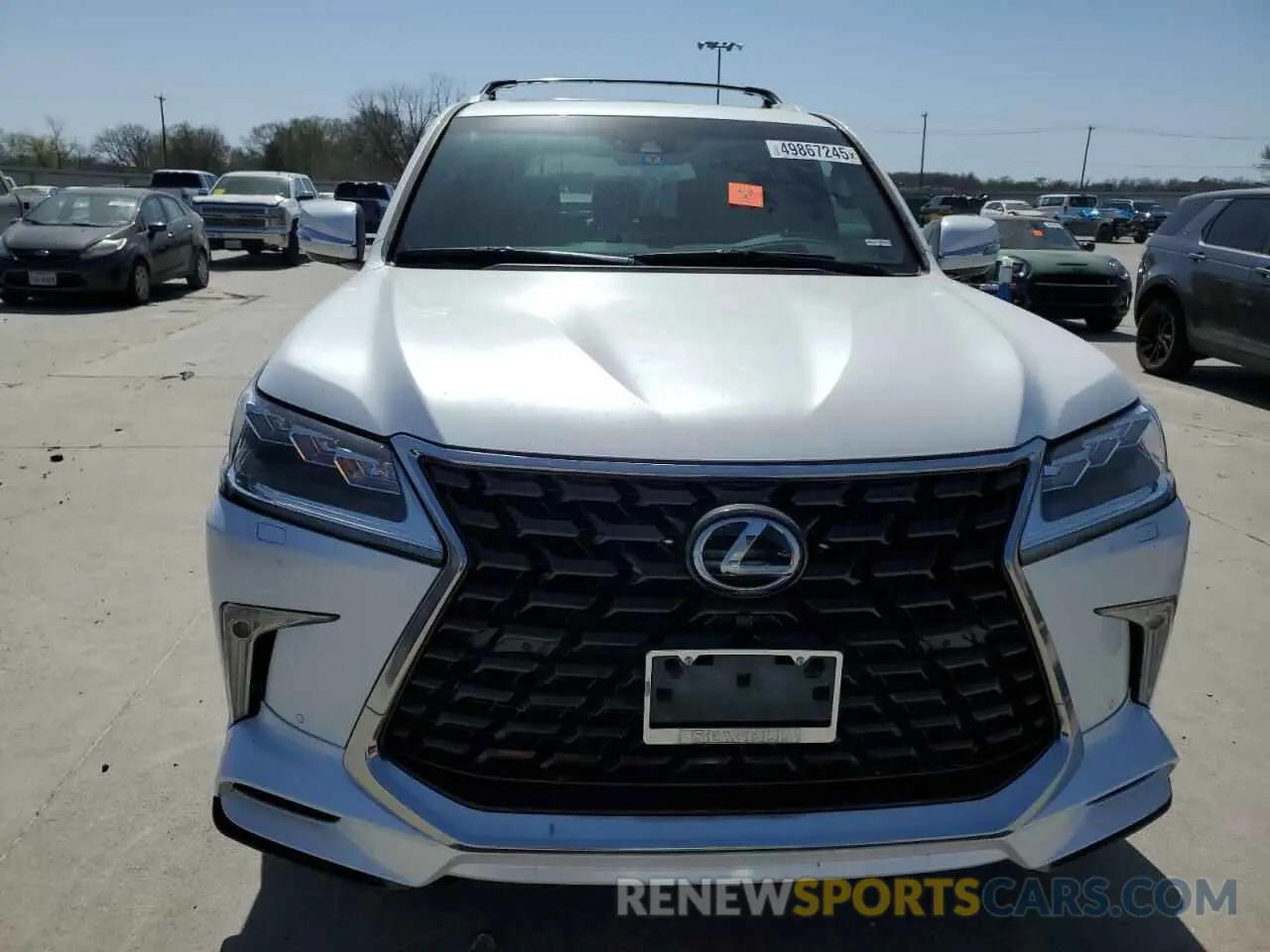 5 fotografías del automóvil dañado JTJDY7AX6M4344040 LEXUS LX570 2021
