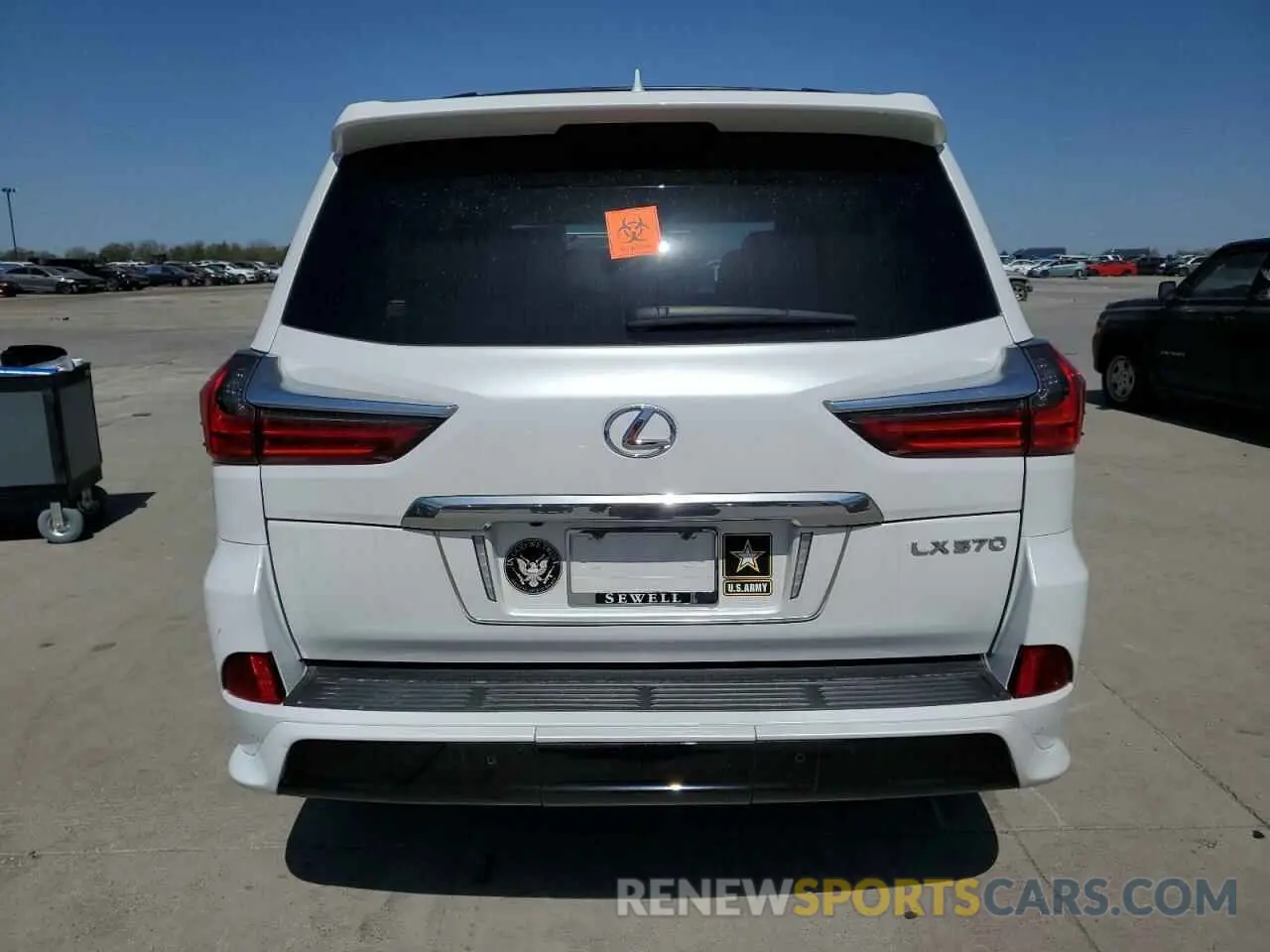 6 fotografías del automóvil dañado JTJDY7AX6M4344040 LEXUS LX570 2021