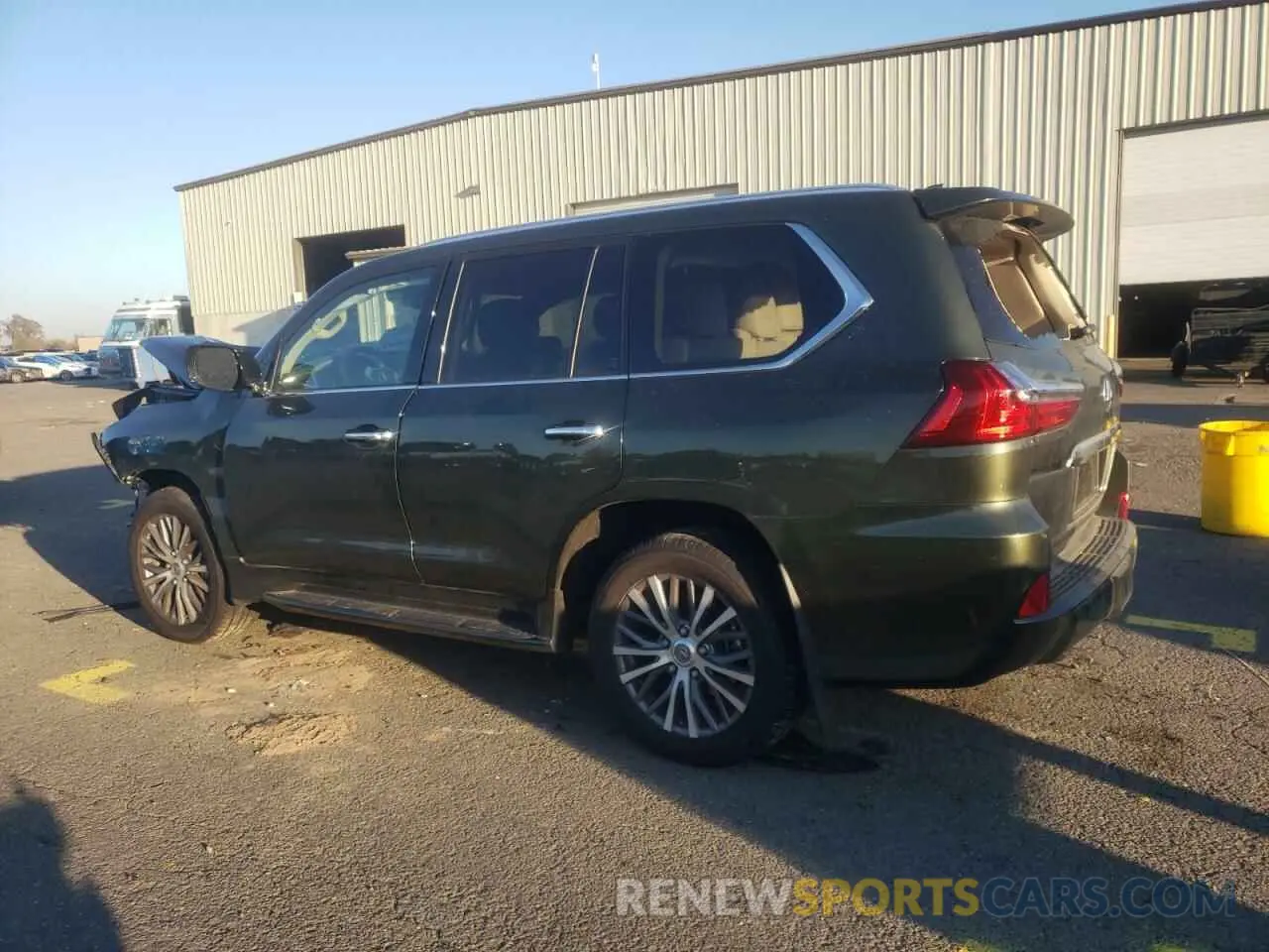 2 fotografías del automóvil dañado JTJFY7AX3M4353870 LEXUS LX570 2021