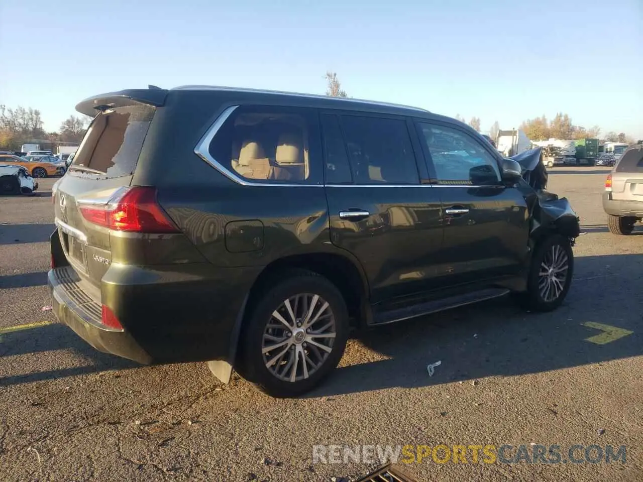 3 fotografías del automóvil dañado JTJFY7AX3M4353870 LEXUS LX570 2021