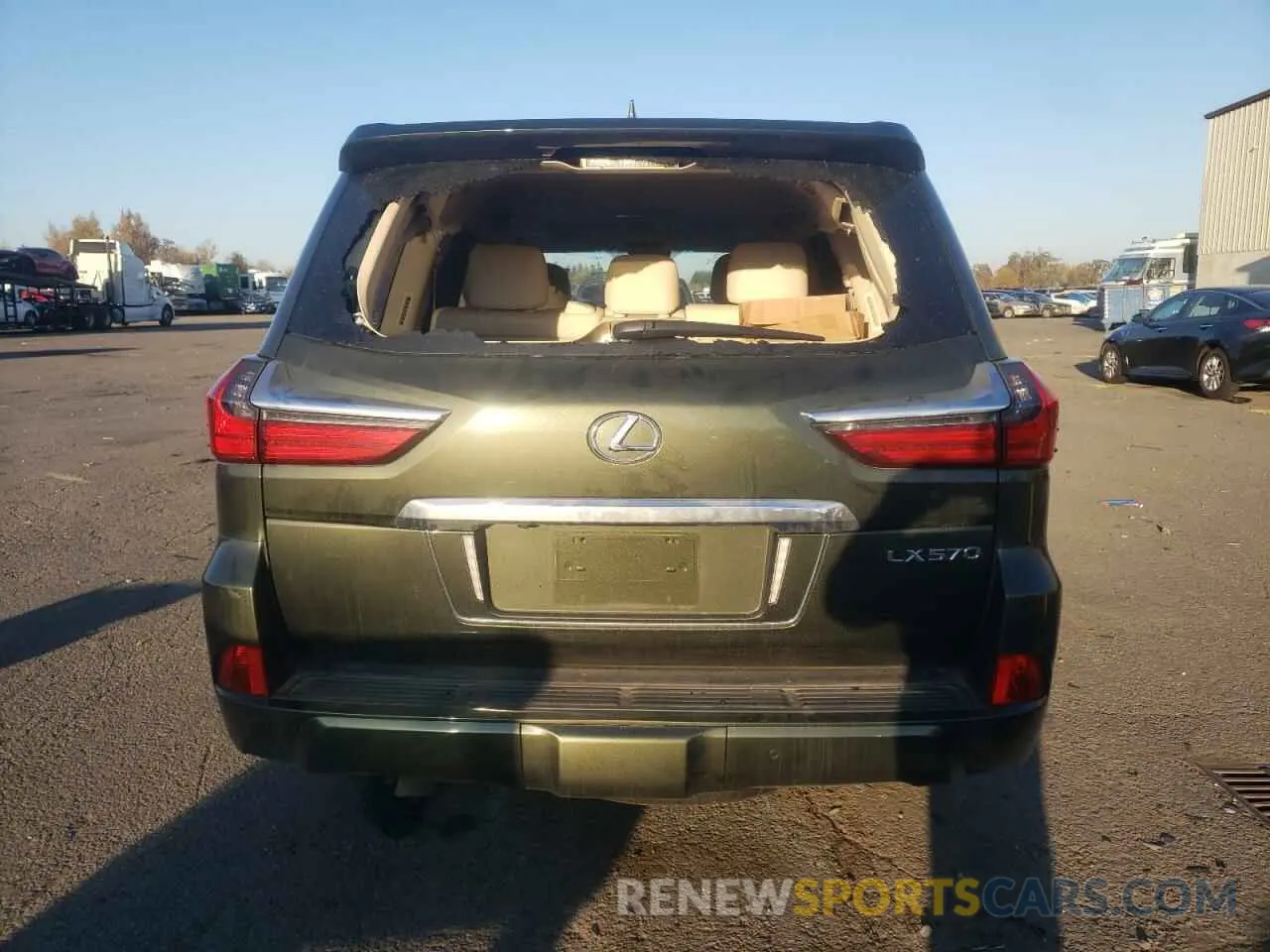 6 fotografías del automóvil dañado JTJFY7AX3M4353870 LEXUS LX570 2021