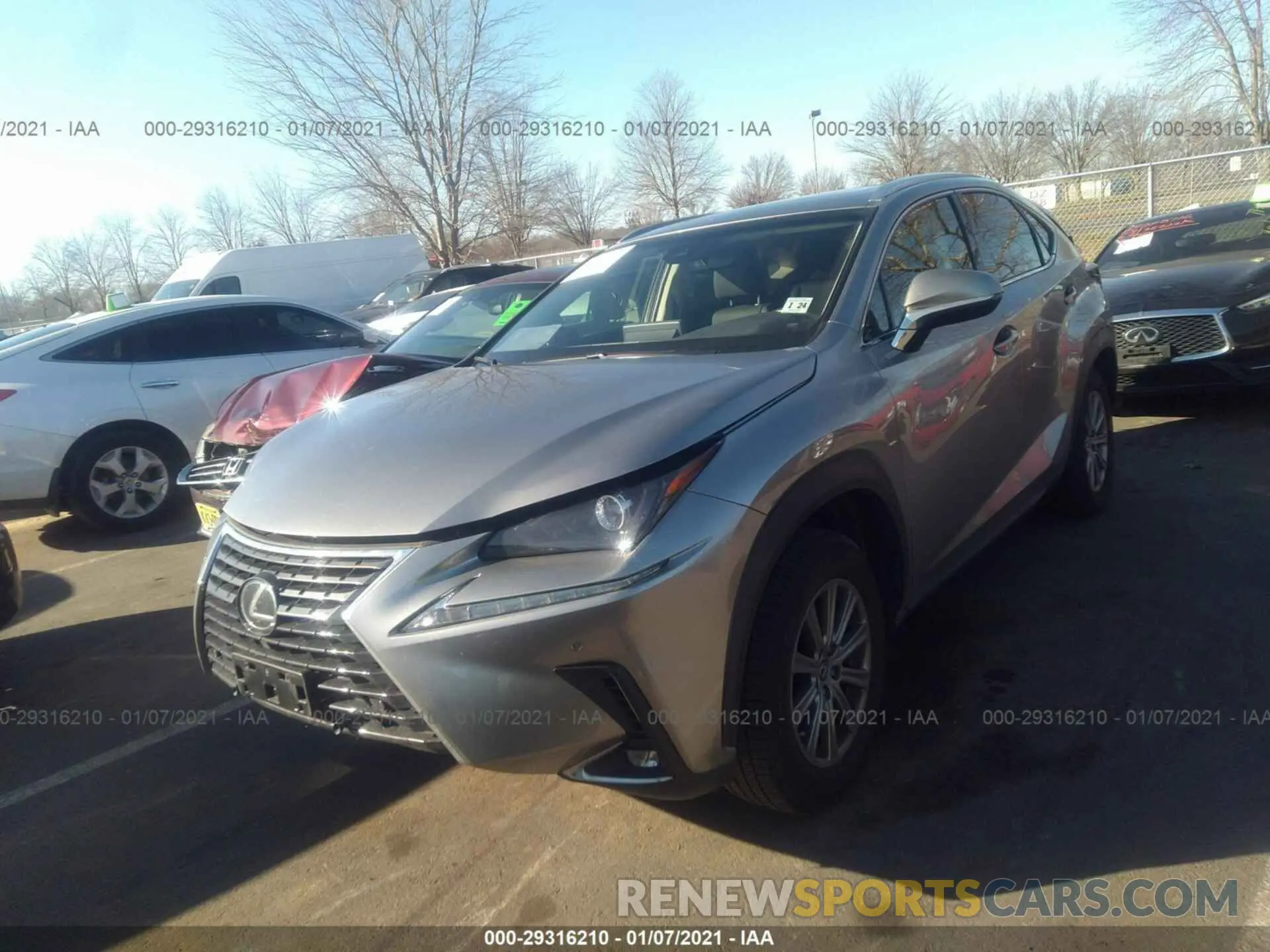 2 fotografías del automóvil dañado JTJBARBZ1K2203084 LEXUS NX 2019