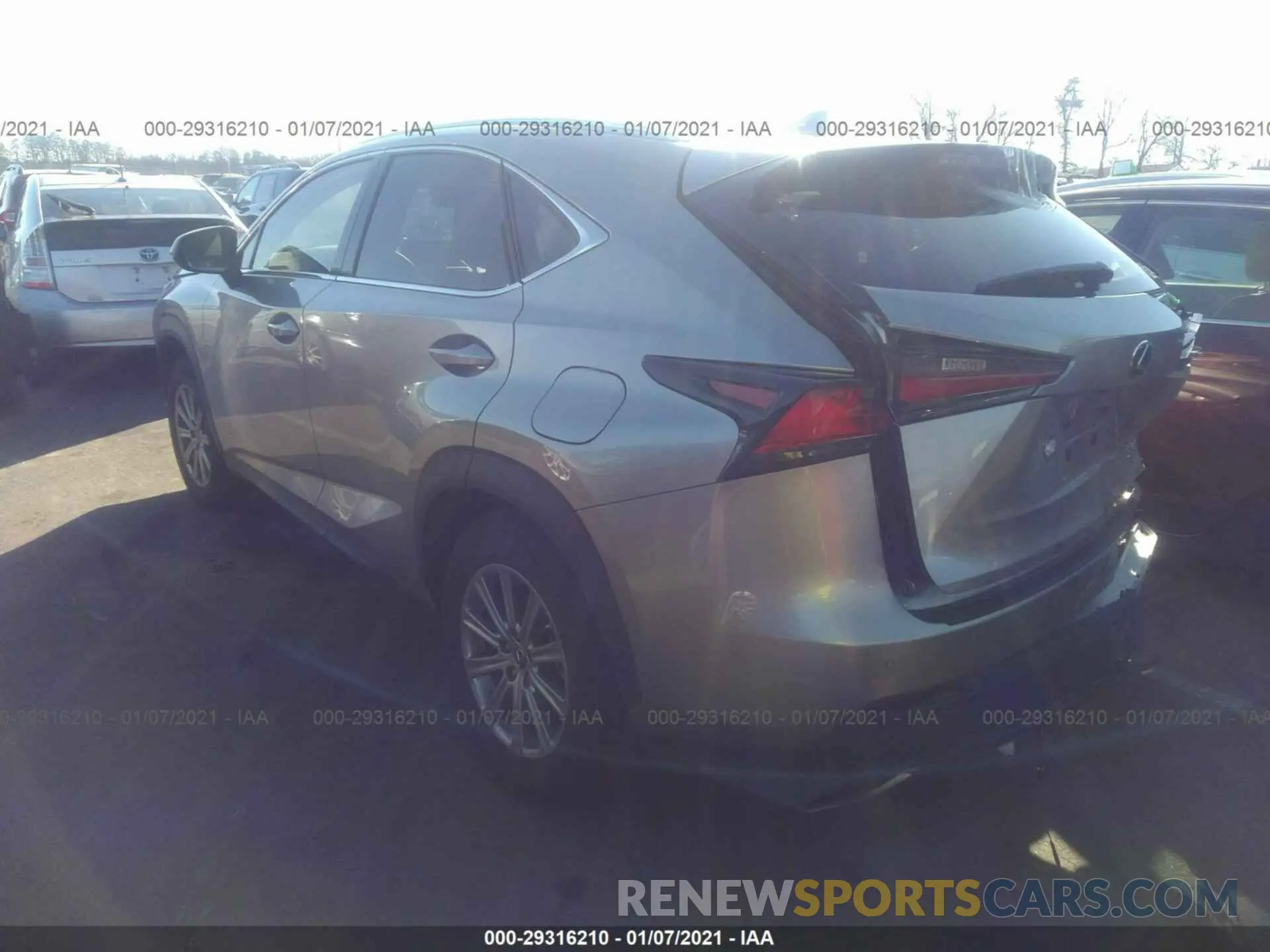 3 fotografías del automóvil dañado JTJBARBZ1K2203084 LEXUS NX 2019