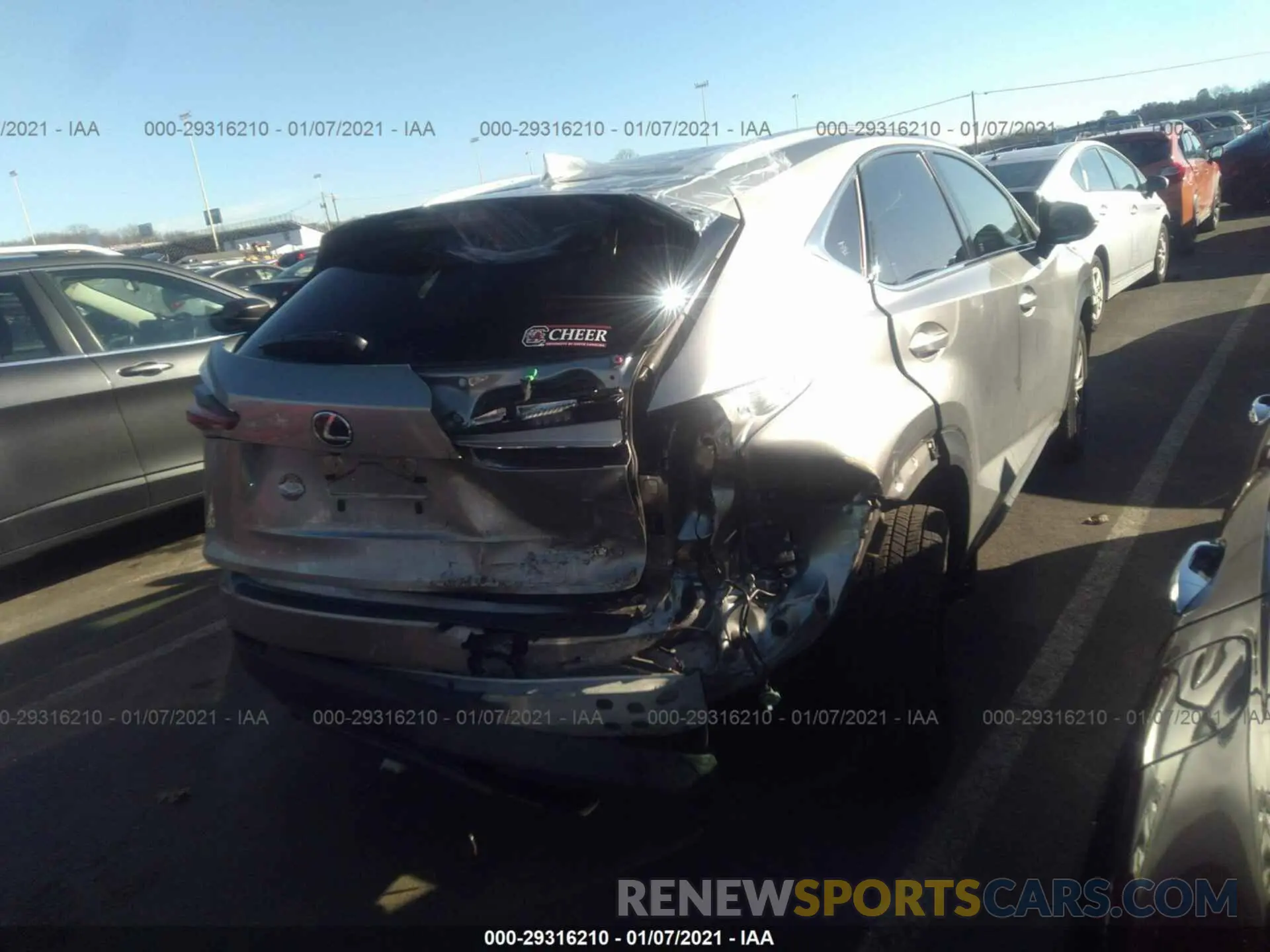 4 fotografías del automóvil dañado JTJBARBZ1K2203084 LEXUS NX 2019