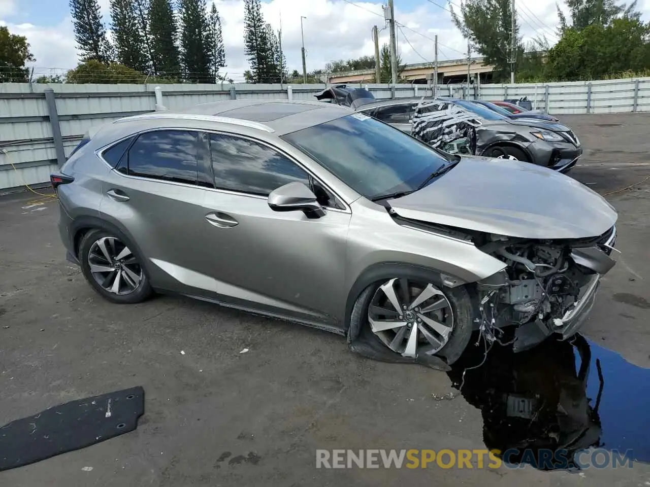 4 fotografías del automóvil dañado JTJBARBZ2K2206821 LEXUS NX 2019