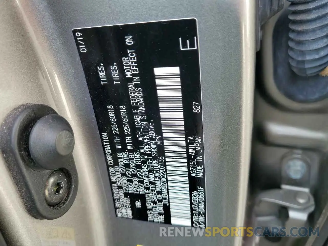 14 fotografías del automóvil dañado JTJBARBZ3K2207136 LEXUS NX 2019