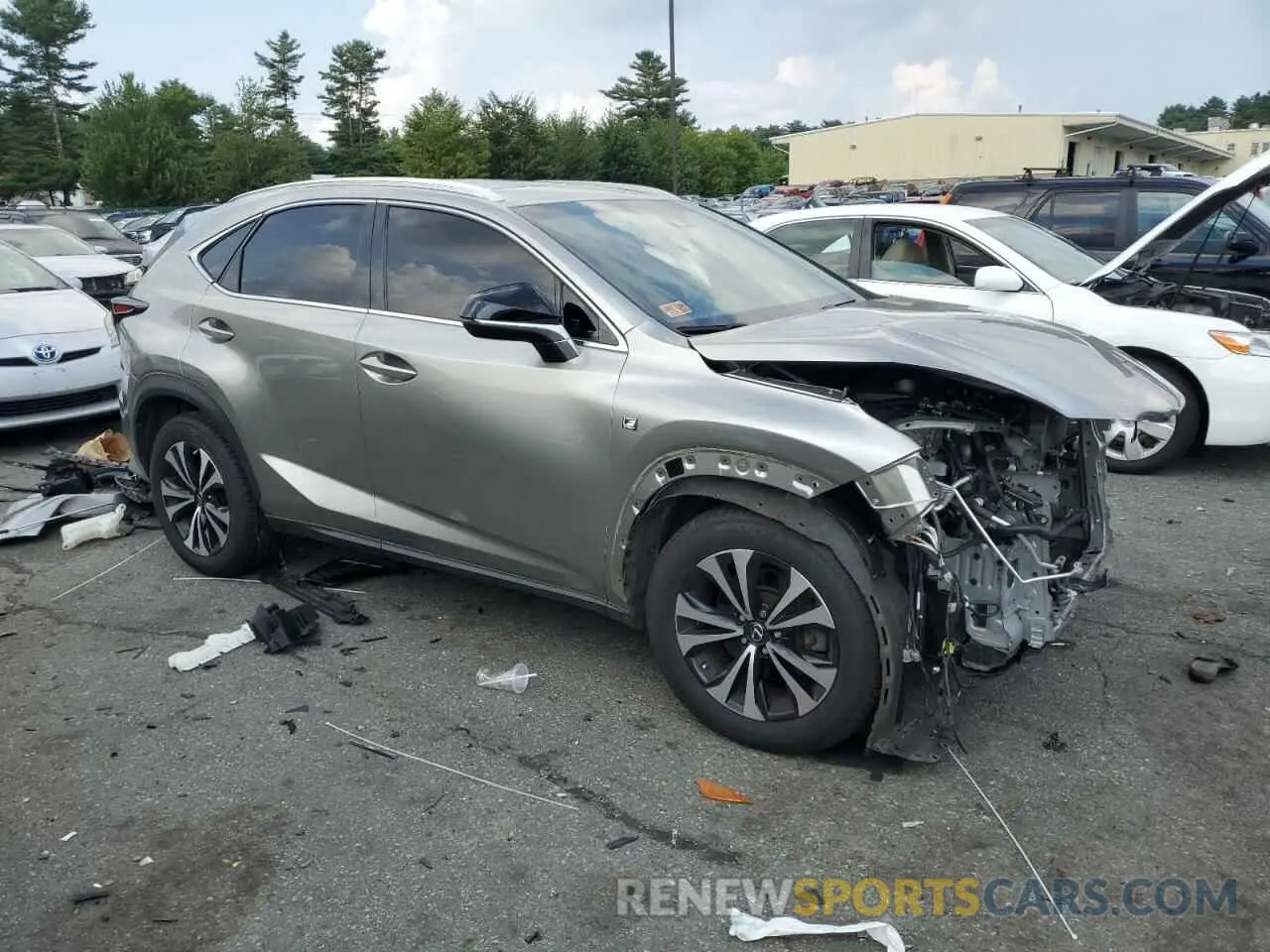 4 fotografías del automóvil dañado JTJBARBZ3K2207136 LEXUS NX 2019