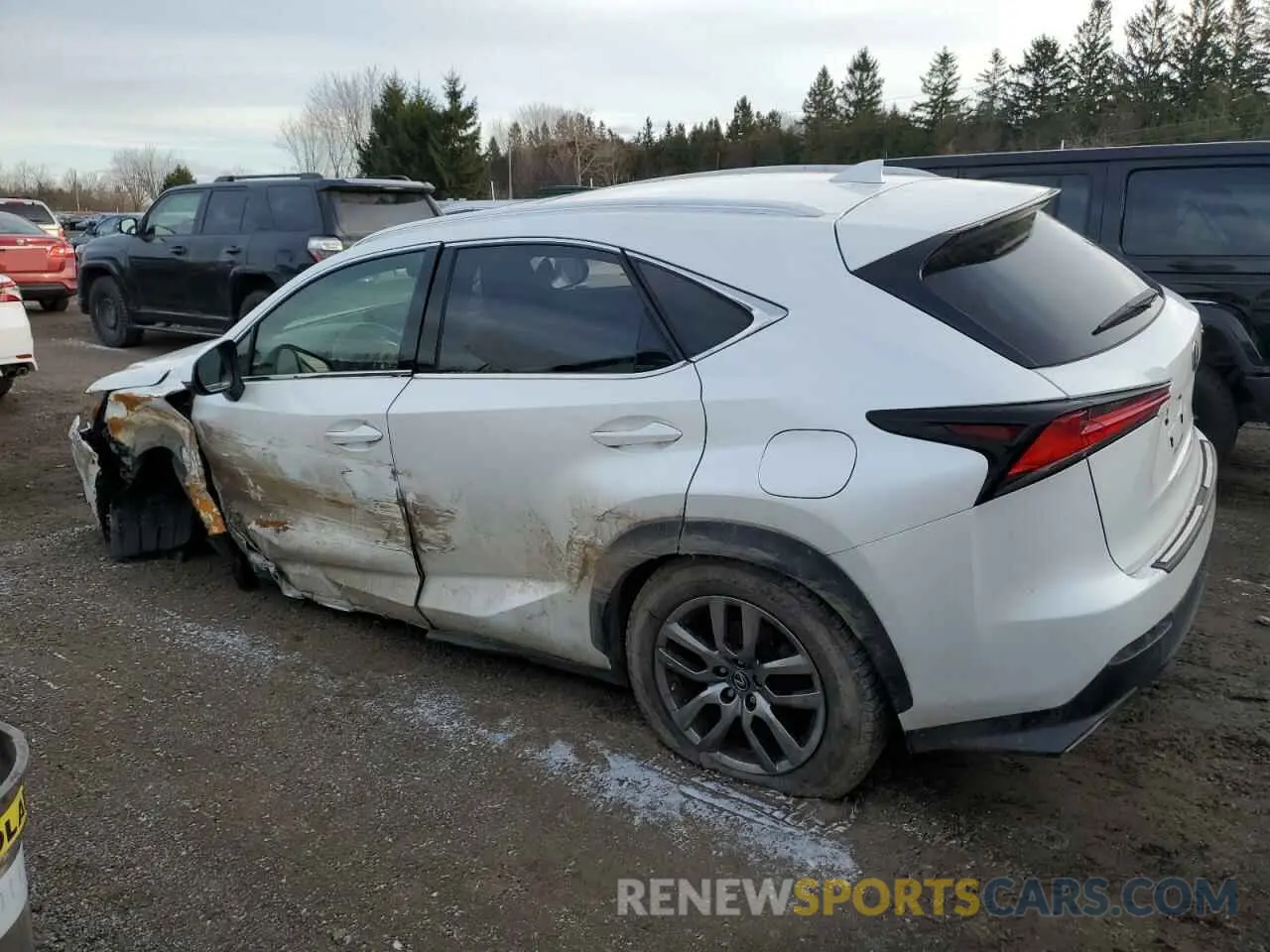 2 fotografías del automóvil dañado JTJBARBZ5K2207204 LEXUS NX 2019