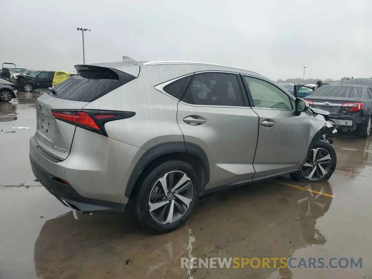 3 fotografías del automóvil dañado JTJBARBZ9K2183781 LEXUS NX 2019