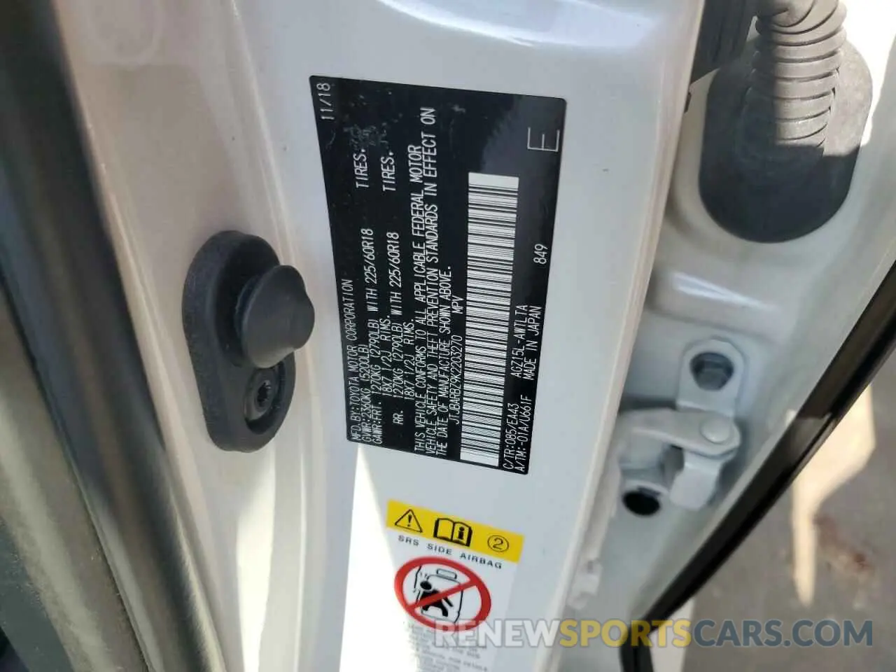 13 fotografías del automóvil dañado JTJBARBZ9K2203270 LEXUS NX 2019