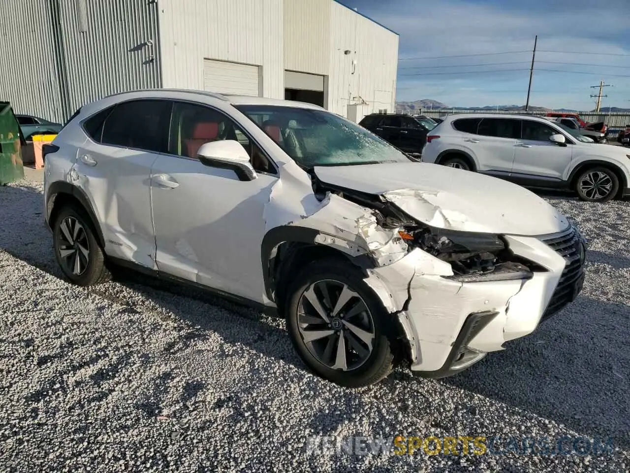 4 fotografías del automóvil dañado JTJBJRBZ2K2107447 LEXUS NX 2019