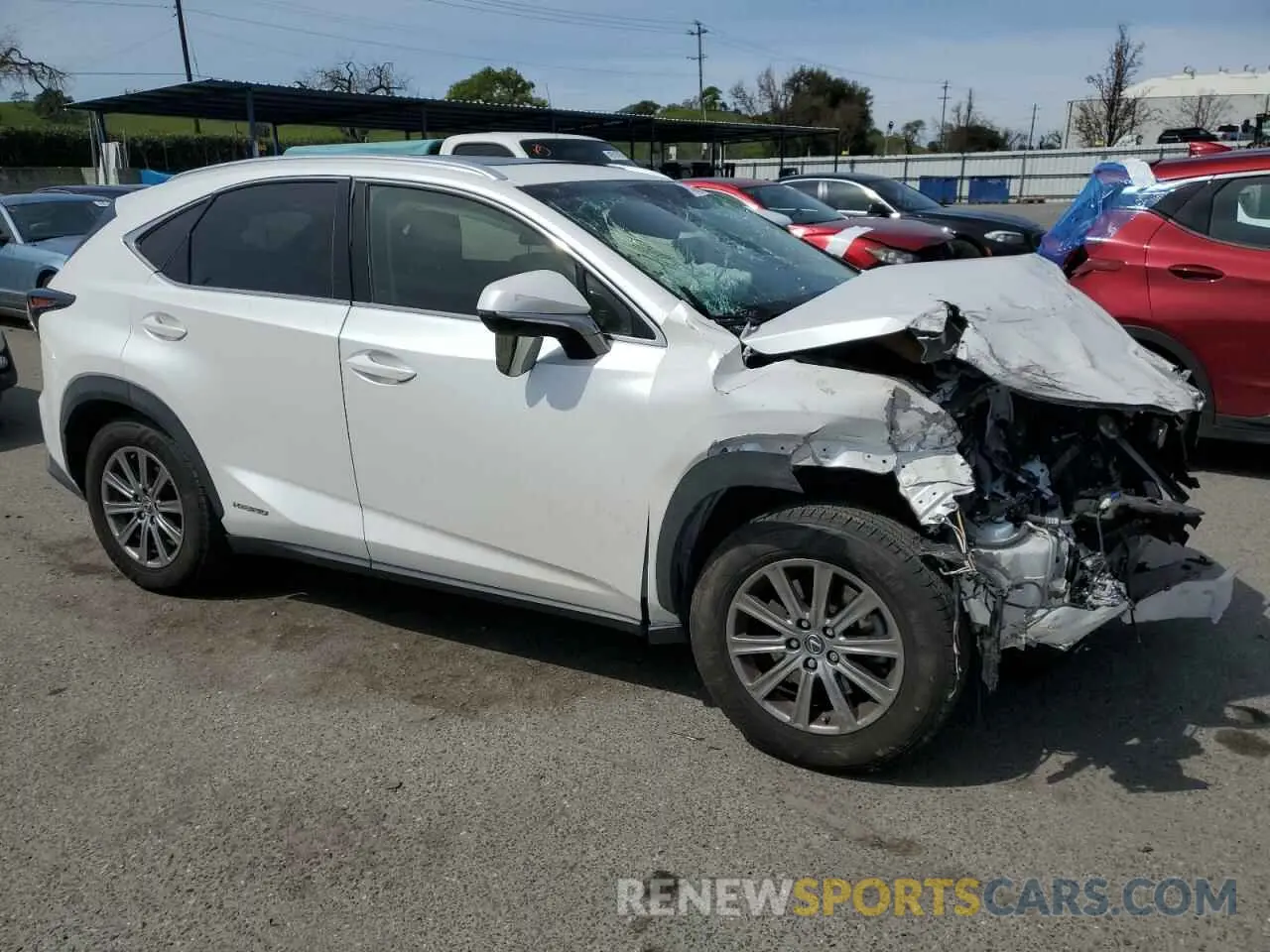 4 fotografías del automóvil dañado JTJBJRBZ2K2110008 LEXUS NX 2019
