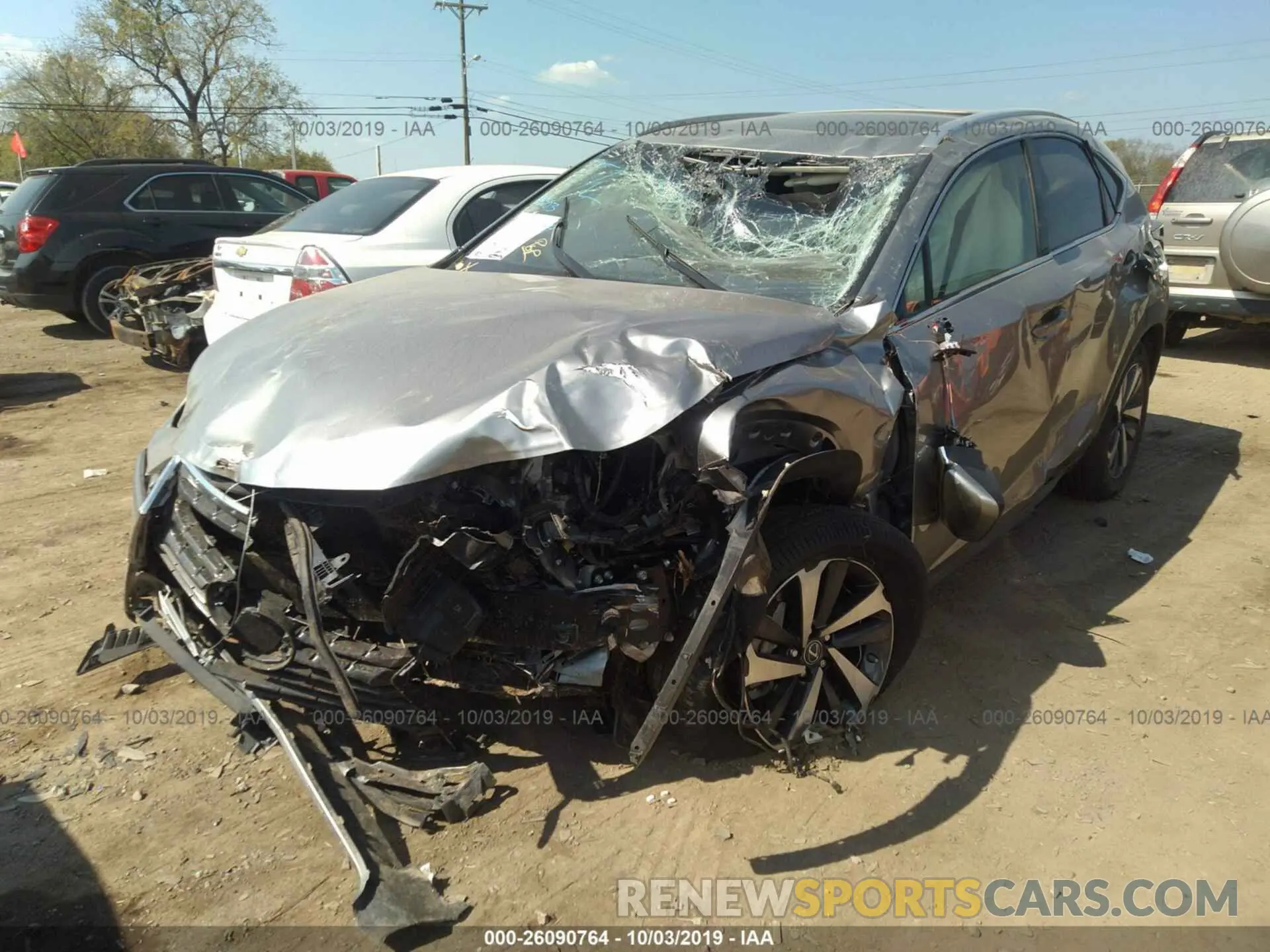 2 fotografías del automóvil dañado JTJBJRBZ2K2117153 LEXUS NX 2019