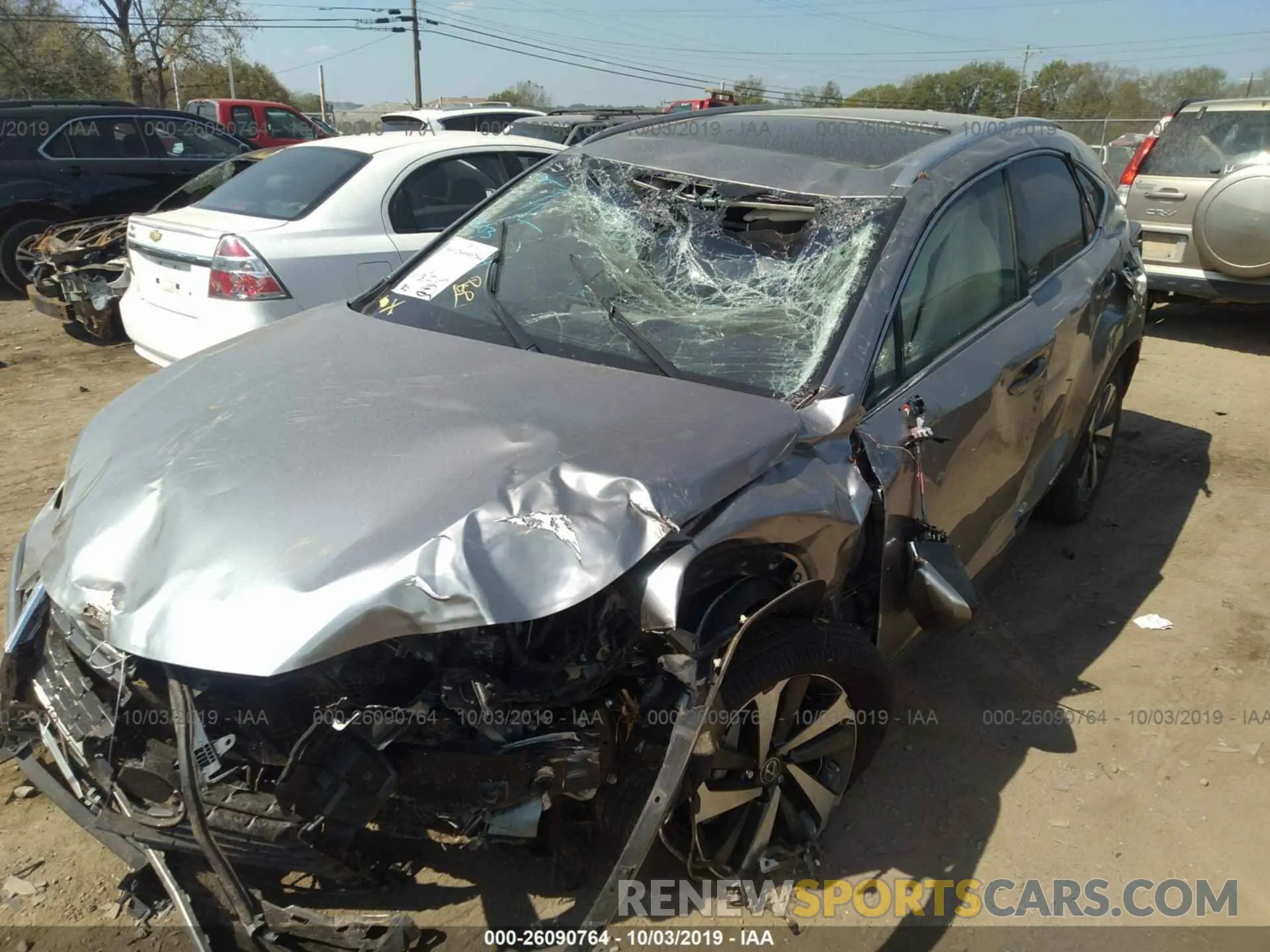6 fotografías del automóvil dañado JTJBJRBZ2K2117153 LEXUS NX 2019