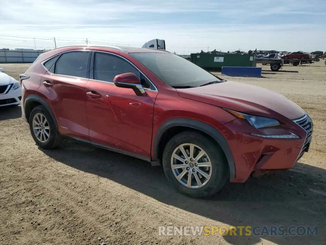 4 fotografías del automóvil dañado JTJBJRBZ3K2104153 LEXUS NX 2019