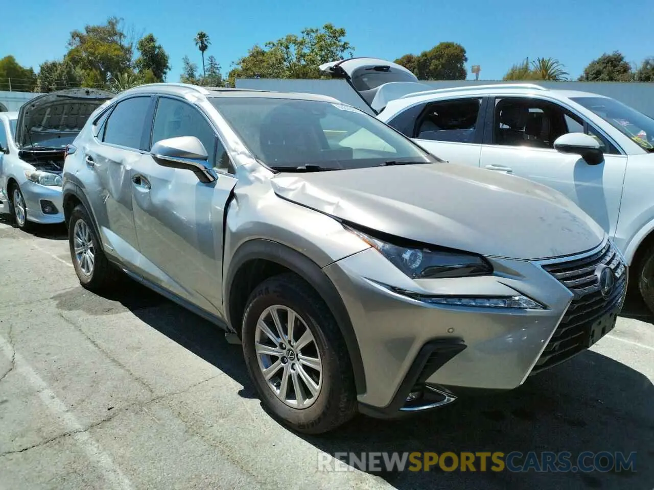 4 fotografías del automóvil dañado JTJBJRBZ3K2106775 LEXUS NX 2019