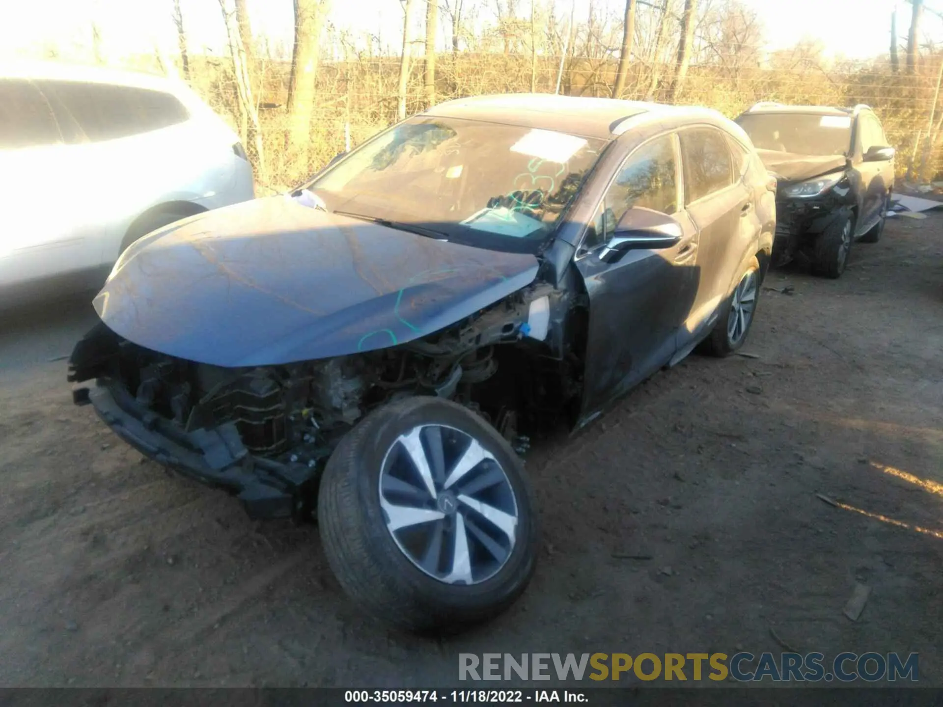 2 fotografías del automóvil dañado JTJBJRBZ3K2125035 LEXUS NX 2019