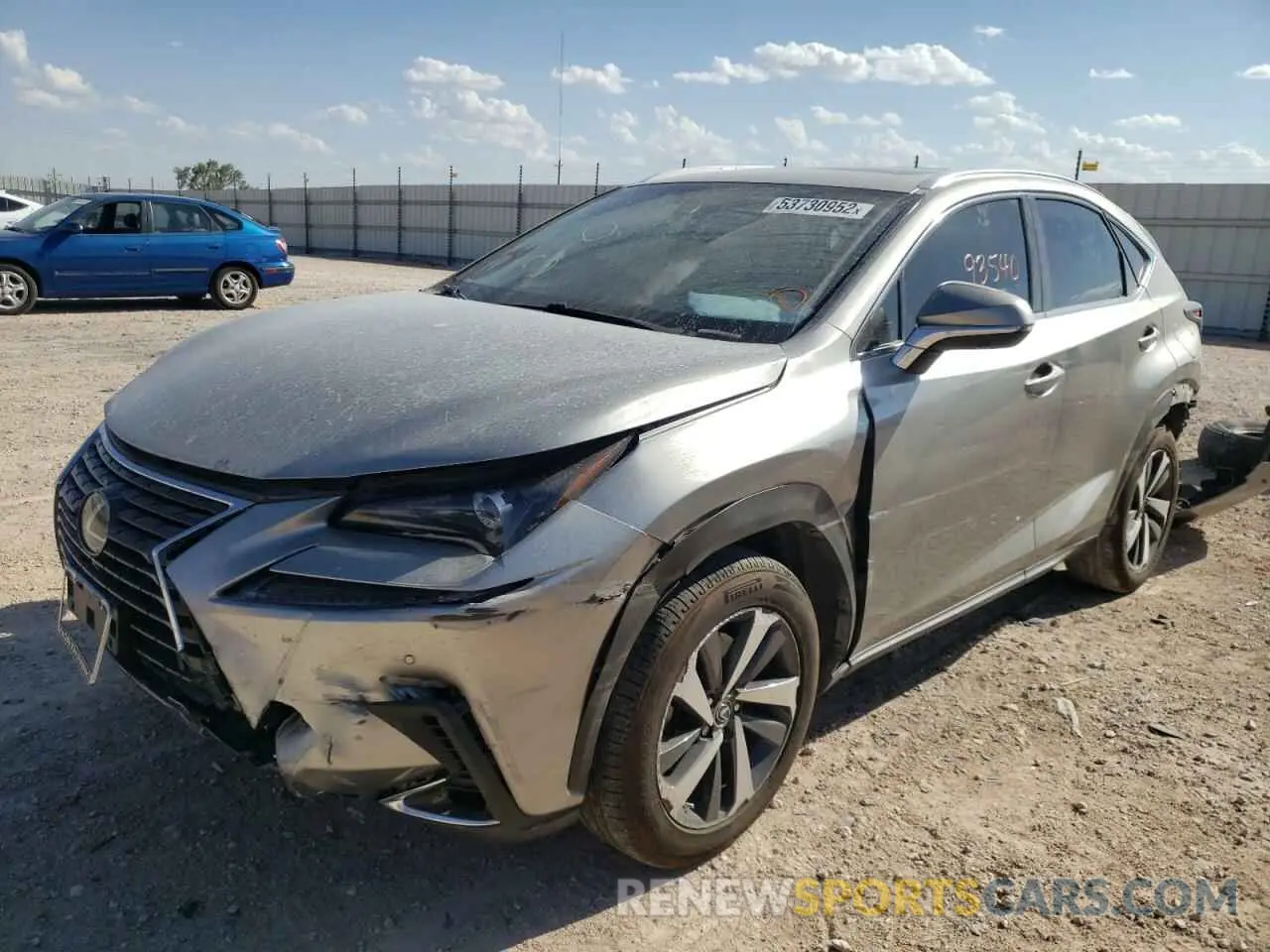 2 fotografías del automóvil dañado JTJBJRBZ5K2118085 LEXUS NX 2019
