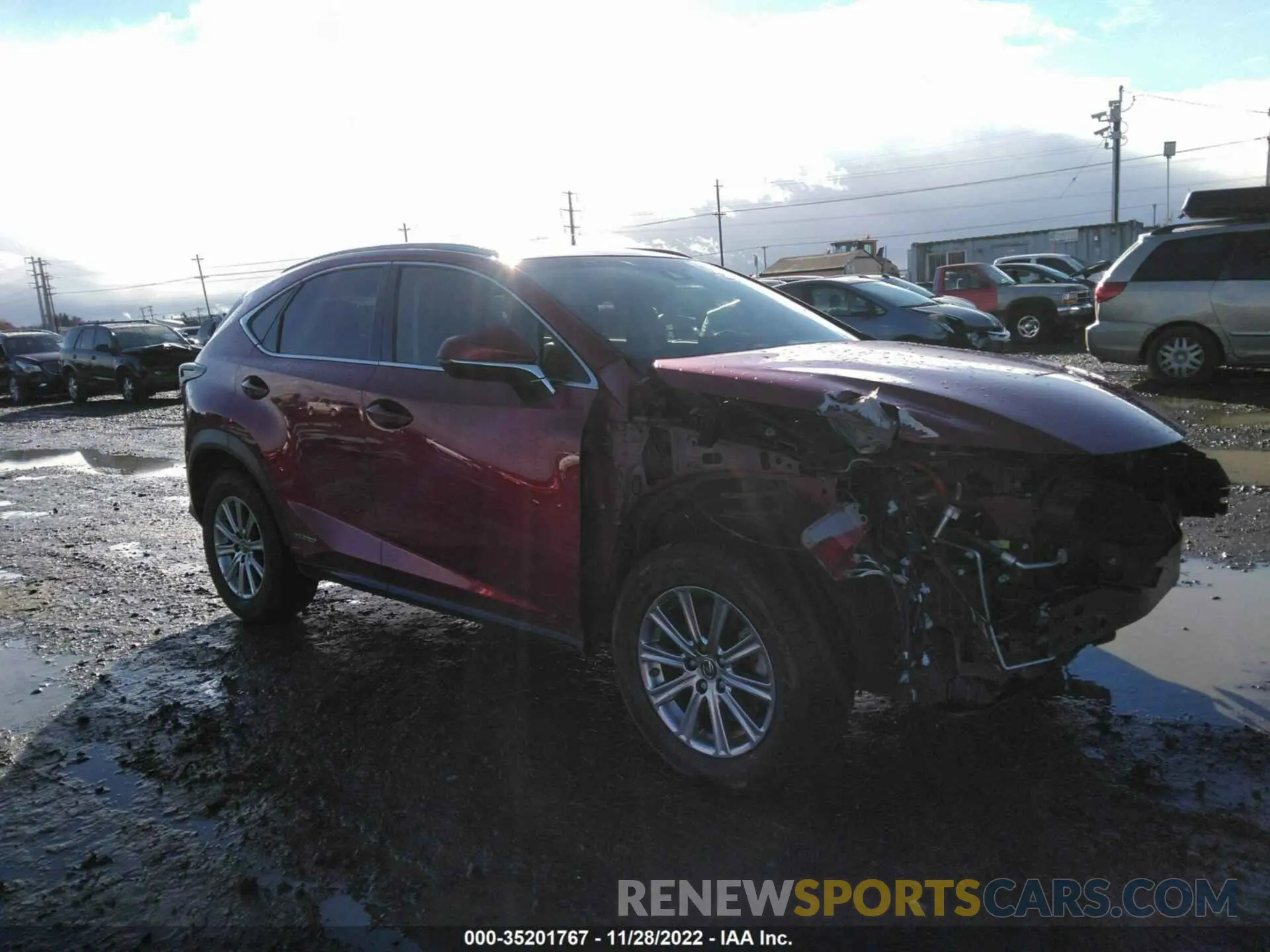 1 fotografías del automóvil dañado JTJBJRBZ6K2100999 LEXUS NX 2019
