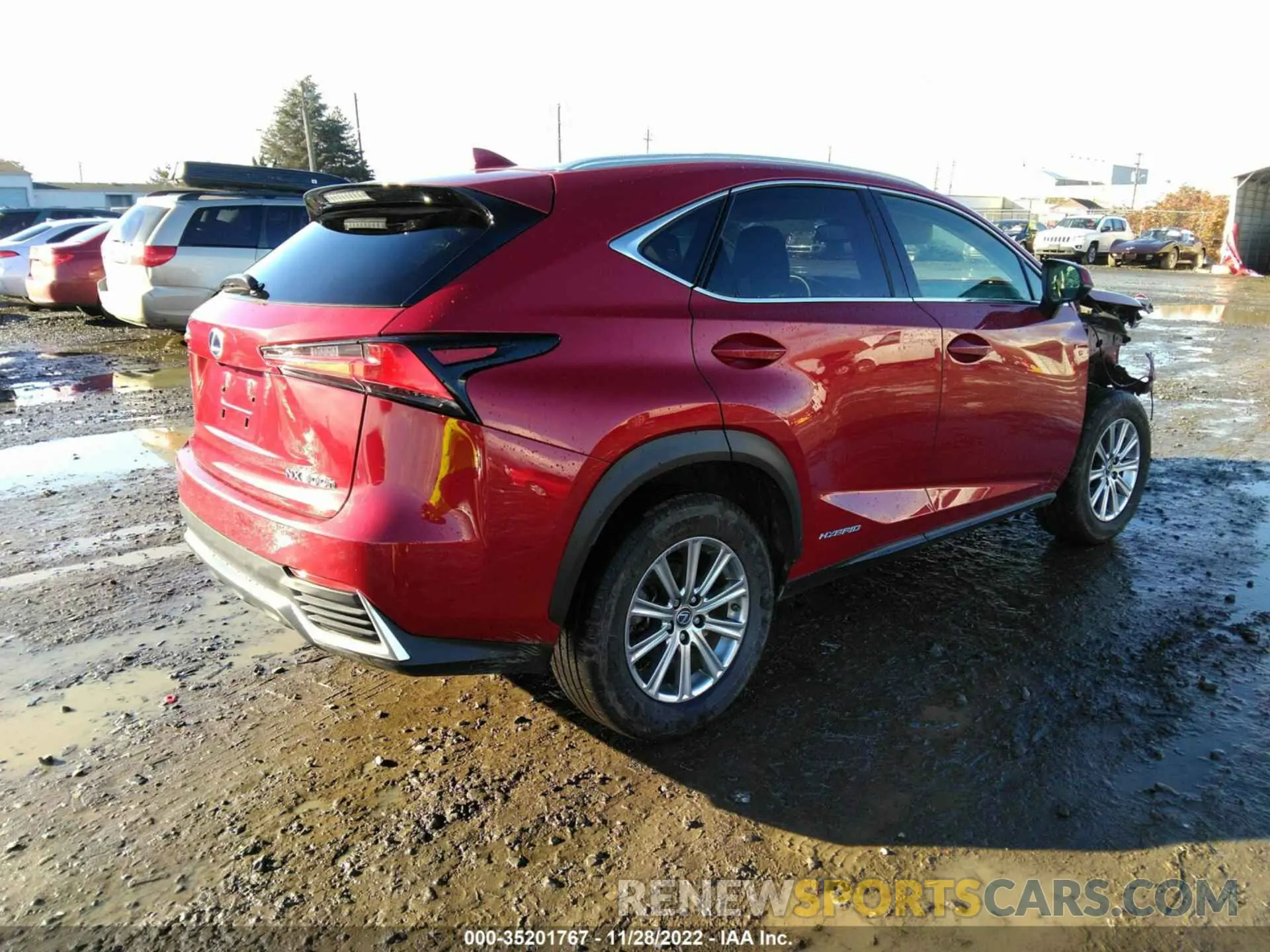4 fotografías del automóvil dañado JTJBJRBZ6K2100999 LEXUS NX 2019