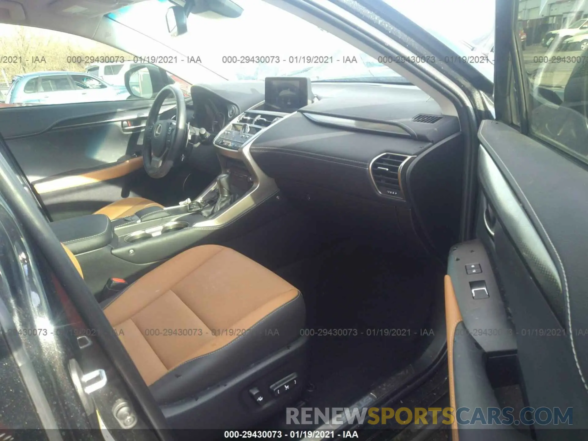 5 fotografías del automóvil dañado JTJBJRBZ9K2111298 LEXUS NX 2019