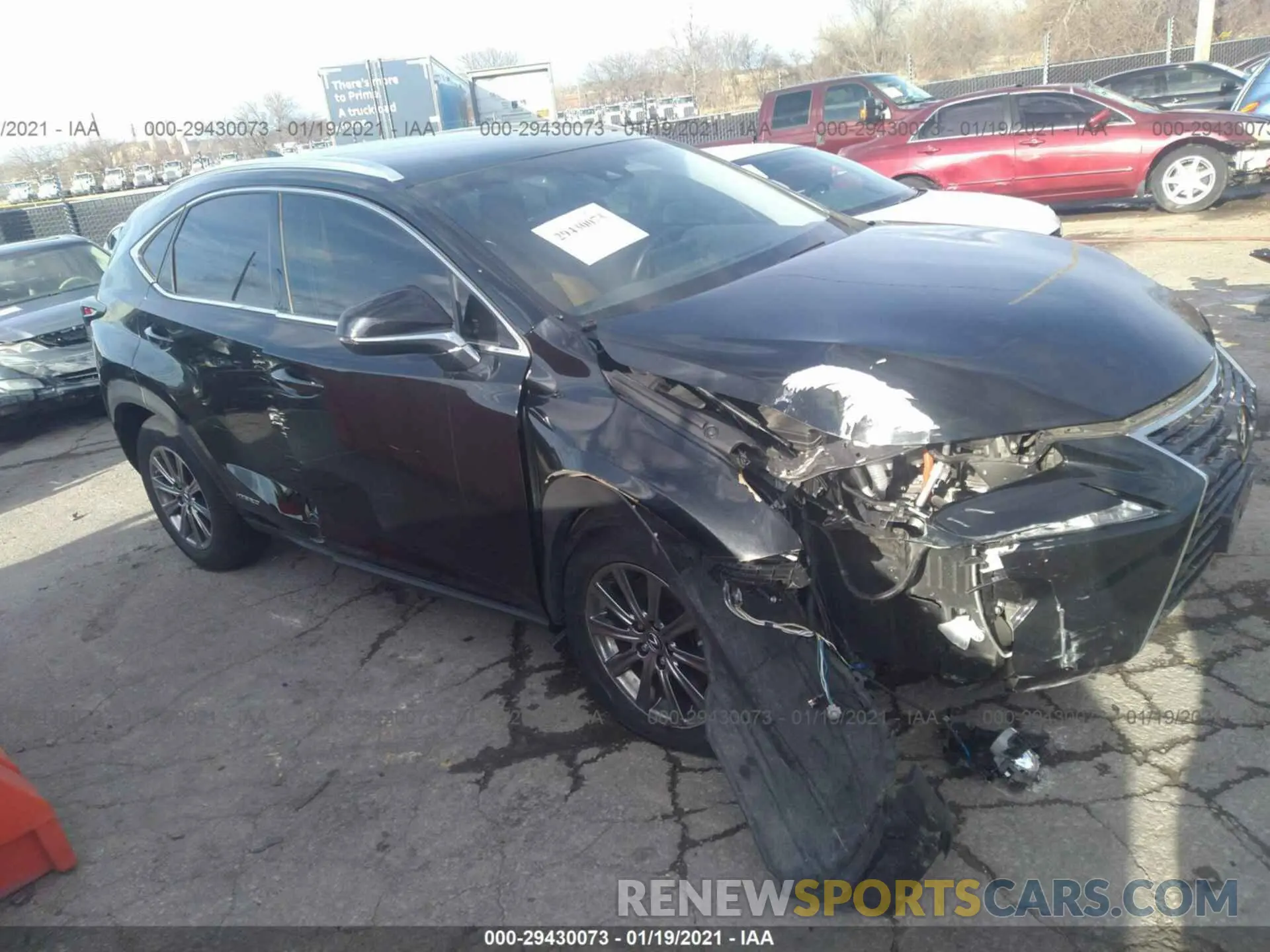 6 fotografías del automóvil dañado JTJBJRBZ9K2111298 LEXUS NX 2019