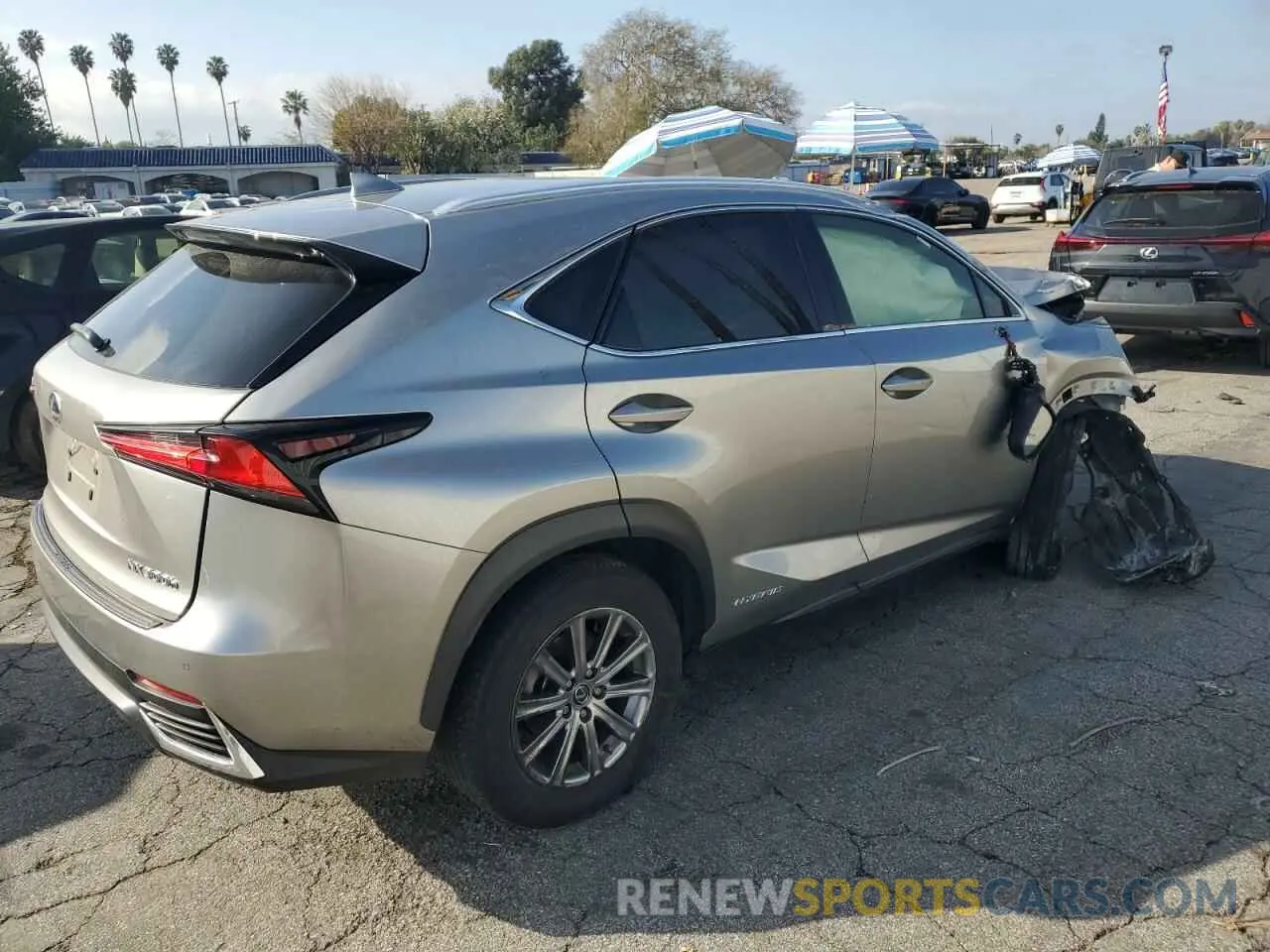 3 fotografías del automóvil dañado JTJBJRBZ9K2120180 LEXUS NX 2019