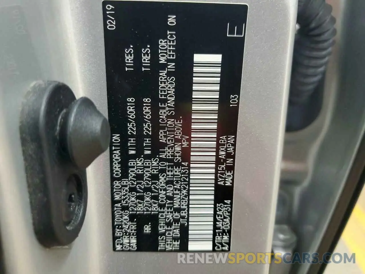 13 fotografías del automóvil dañado JTJBJRBZ9K2121314 LEXUS NX 2019