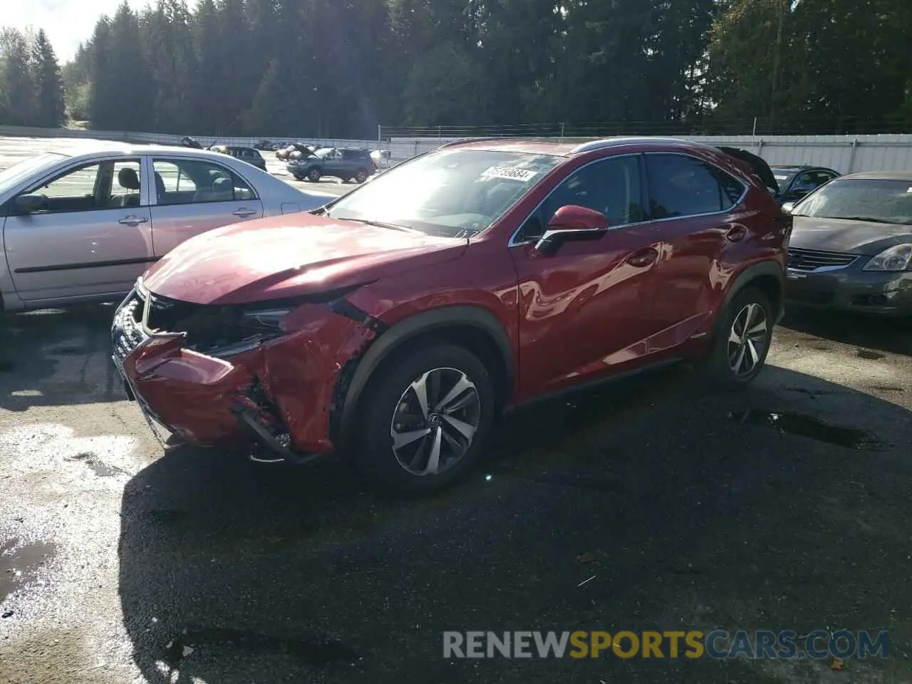 1 fotografías del automóvil dañado JTJBJRBZXK2101377 LEXUS NX 2019