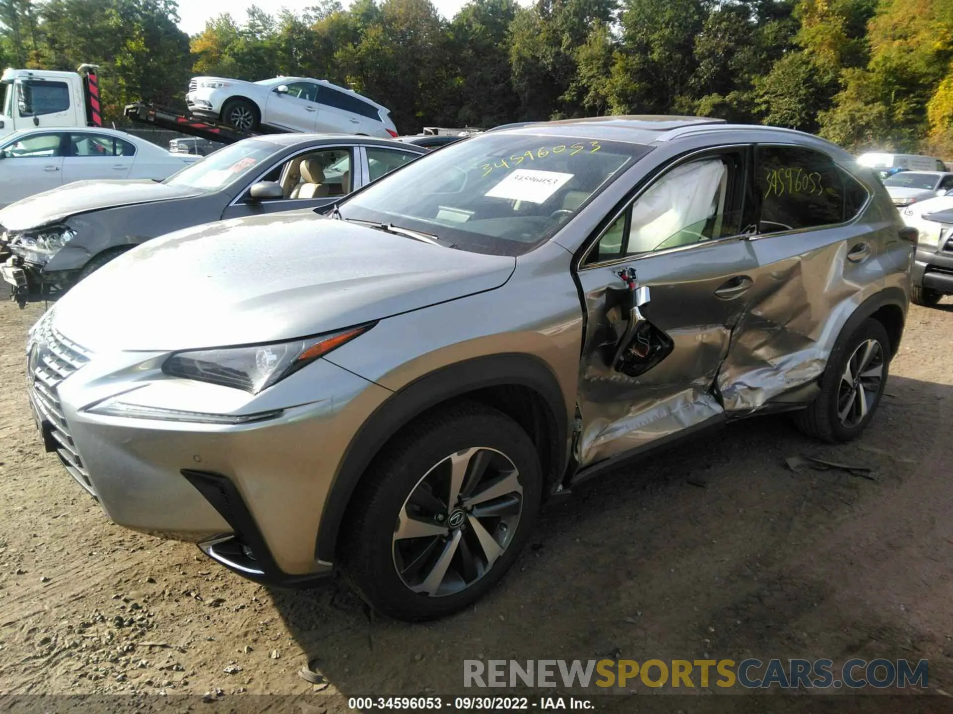 2 fotografías del automóvil dañado JTJBJRBZXK2109513 LEXUS NX 2019