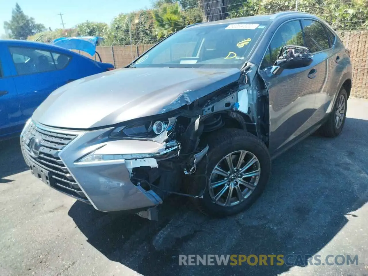 2 fotografías del automóvil dañado JTJYARBZ0K2142451 LEXUS NX 2019