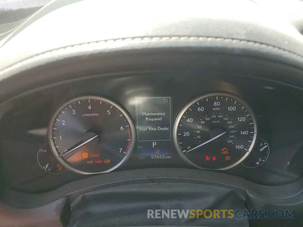9 fotografías del automóvil dañado JTJYARBZ3K2144887 LEXUS NX 2019
