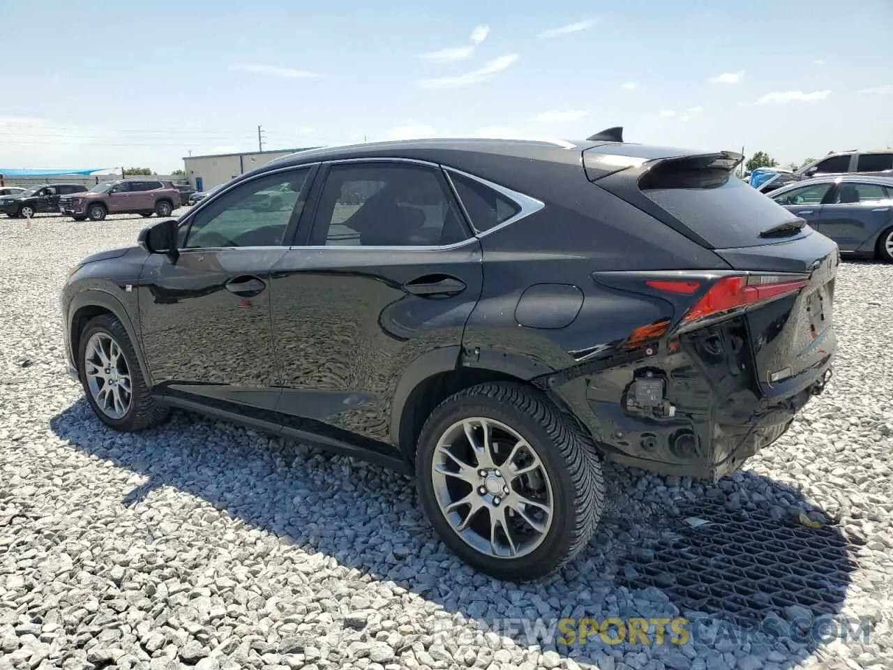 2 fotografías del automóvil dañado JTJYARBZ3K2149457 LEXUS NX 2019