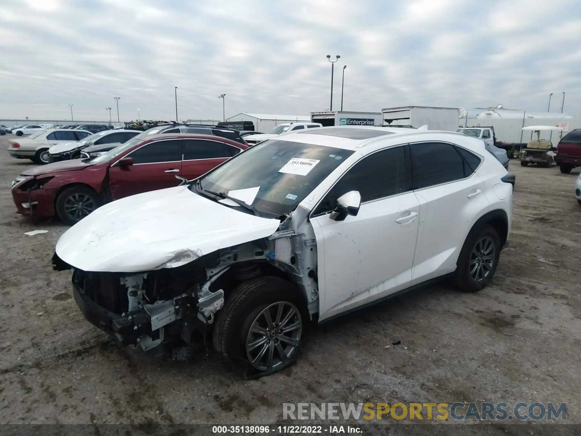 2 fotografías del automóvil dañado JTJYARBZ4K2132330 LEXUS NX 2019