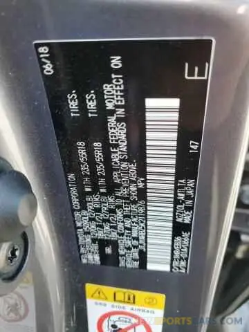 13 fotografías del automóvil dañado JTJYARBZ5K2119876 LEXUS NX 2019